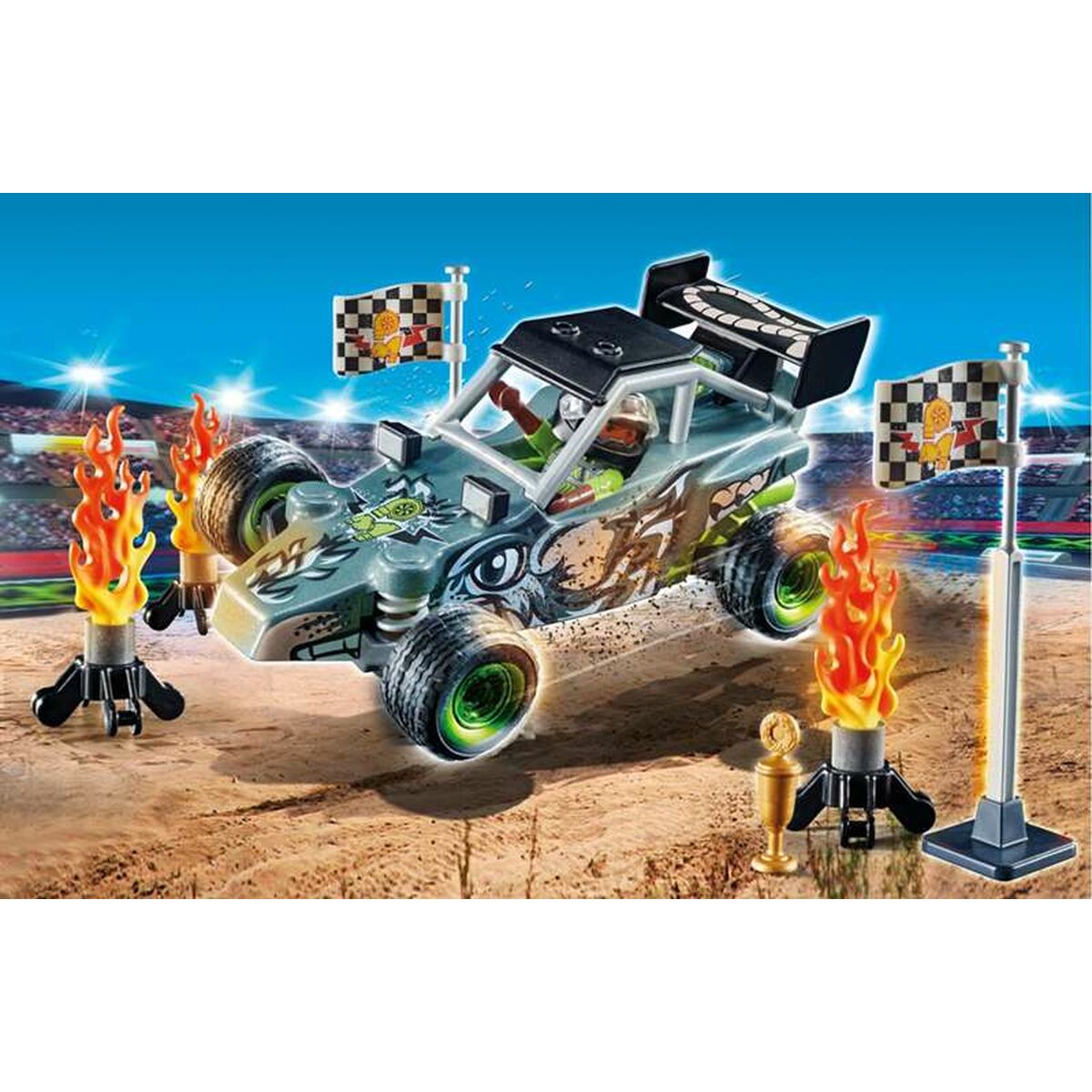 Playset Playmobil Stuntshow Racer 45 Pezzi - Disponibile in 3-4 giorni lavorativi Playmobil