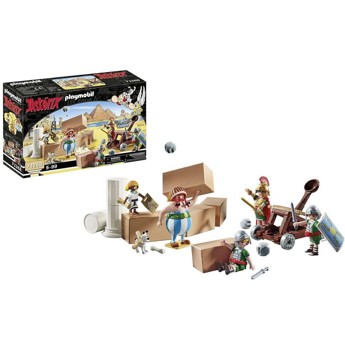 Playset Playmobil Astérix: Numerobis and the Battle of the Palace 71268 56 Pezzi - Disponibile in 3-4 giorni lavorativi