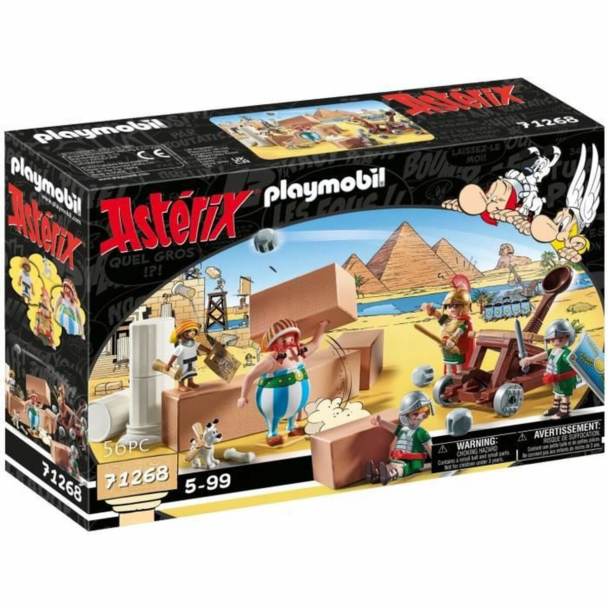 Playset Playmobil Astérix: Numerobis and the Battle of the Palace 71268 56 Pezzi - Disponibile in 3-4 giorni lavorativi