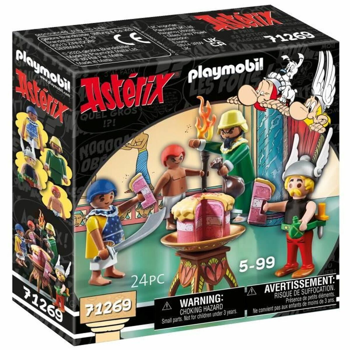 Playset Playmobil Asterix: Amonbofis and the poisoned cake 71268 24 Pezzi - Disponibile in 3-4 giorni lavorativi