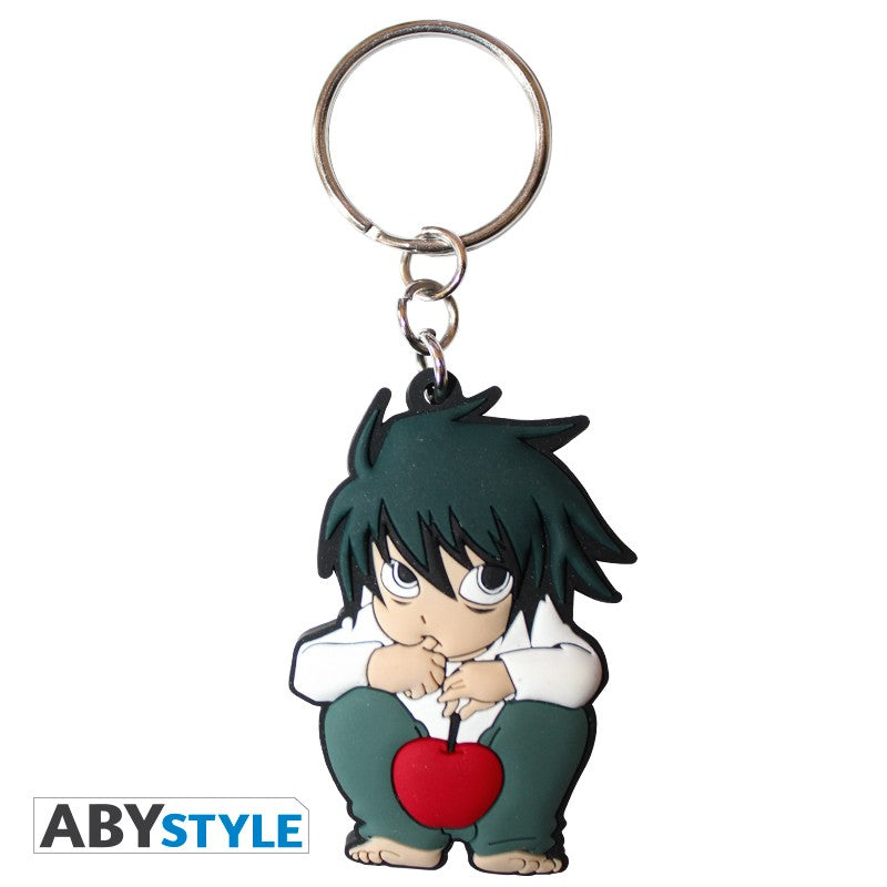 Portachiavi ABYSTYLE DEATH NOTE - Portachiavi PVC " L" - Disponibile in 2/3 giorni lavorativi