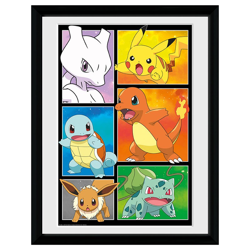 ABYSTYLE POKEMON - Poster incorniciato "Comic panel" (30x40) - Disponibile in 2/3 giorni lavorativi