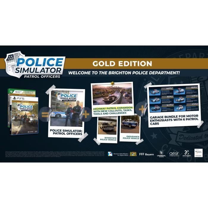 Ufficiali di pattuglia del simulatore di polizia - Gioco per PS5 - Edizione Gold - Disponibile in 3-4 giorni lavorativi