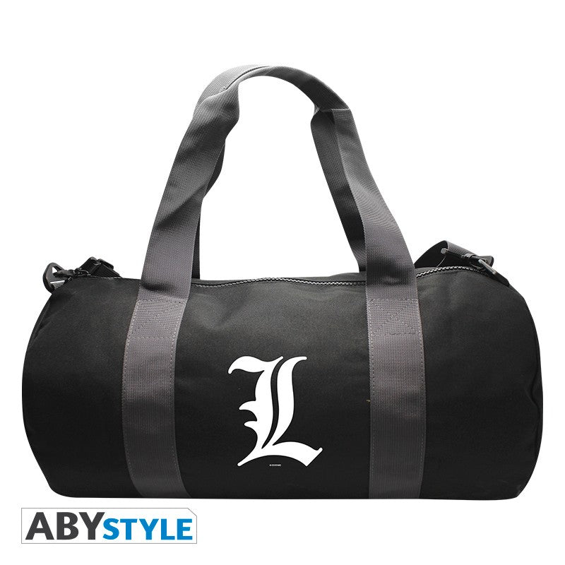 ABYSTYLE DEATH NOTE - Borsa da Palestra "L Symbol" - Grey/Black - Disponibile in 2/3 giorni lavorativi Abystyle