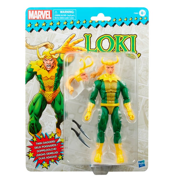 Action figure / Statue HASBRO MARVEL LEGENDS RETRO - LOKI - Disponibile in 2/3 giorni lavorativi