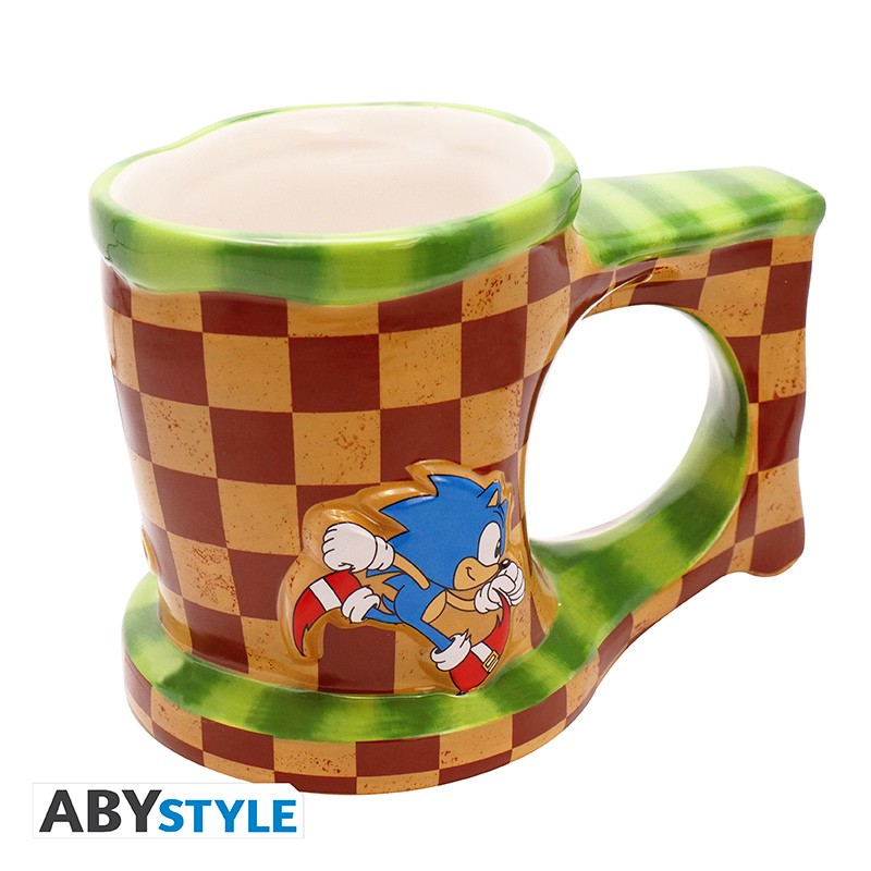 ABYSTYLE SONIC - Tazza 3D: "Sonic Run" - Disponibile in 2/3 giorni lavorativi