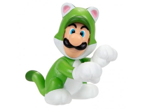 Action figure / Statue JAKKS PACIFIC NINTENDO SUPER MARIO CAT LUIGI FIGURE 6 CM - Disponibile in 2/3 giorni lavorativi