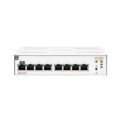 HPE Networking Instant On Switch Series 1830 JL810A 8G MANAGED 8XRJ45 10/100/1000 GARANZIA A VITA - Disponibile in 3-4 giorni lavorativi