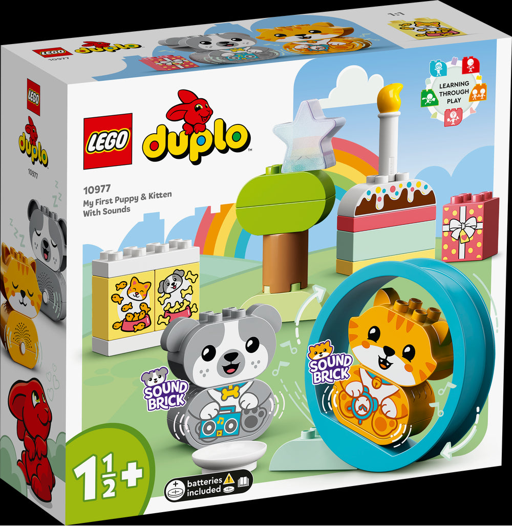 LEGO LEGO 10977 Il mio primo cagnolino e gattino con suoni - Disponibile in 2/3 giorni lavorativi