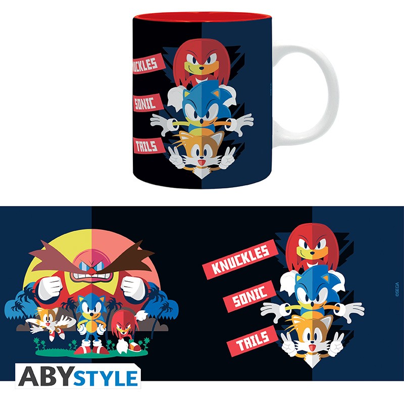 ABYSTYLE SONIC - Tazza 320 ml: "Sonic, Tails & Knucles" - Disponibile in 2/3 giorni lavorativi