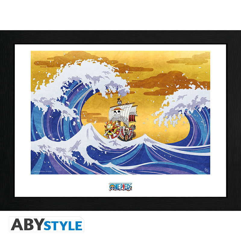 ABYSTYLE ONE PIECE - Poster Incorniciato: "Thousand Sunny" (30x40) - Disponibile in 2/3 giorni lavorativi