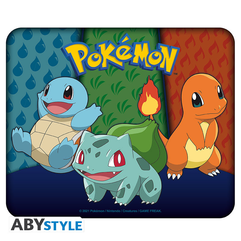 ABYSTYLE POKEMON - Mousepad: "Starters Kanto" - Disponibile in 2/3 giorni lavorativi