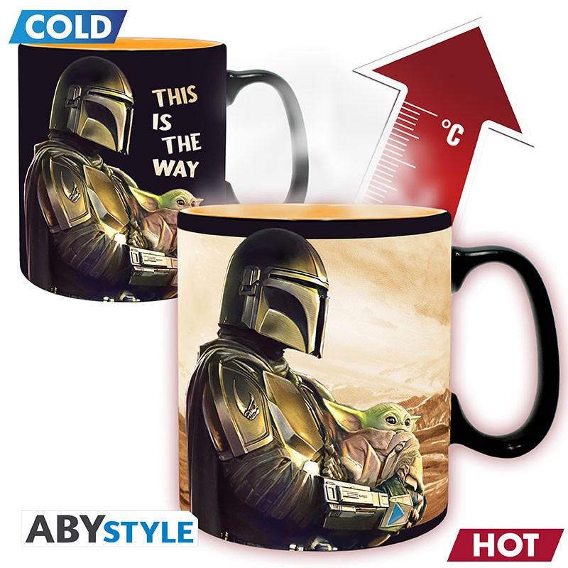 ABYSTYLE STAR WARS: The Mandalorian - Tazza termosensibile 460 ml: "Mando" - Disponibile in 2/3 giorni lavorativi