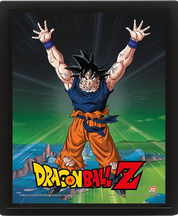 PYRAMID DRAGON BALL Z (POWER LEVELS INCREASED) - POSTER 3D LENTICULAR INCORNICIATO - Disponibile in 2/3 giorni lavorativi