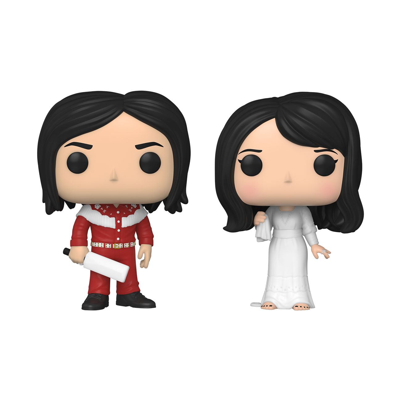 Funko Pop! FUNKO POP Rocks: The White Stripes - Jack White & Meg White 2 Pack 9 cm - Disponibile in 2/3 giorni lavorativi FUNKO