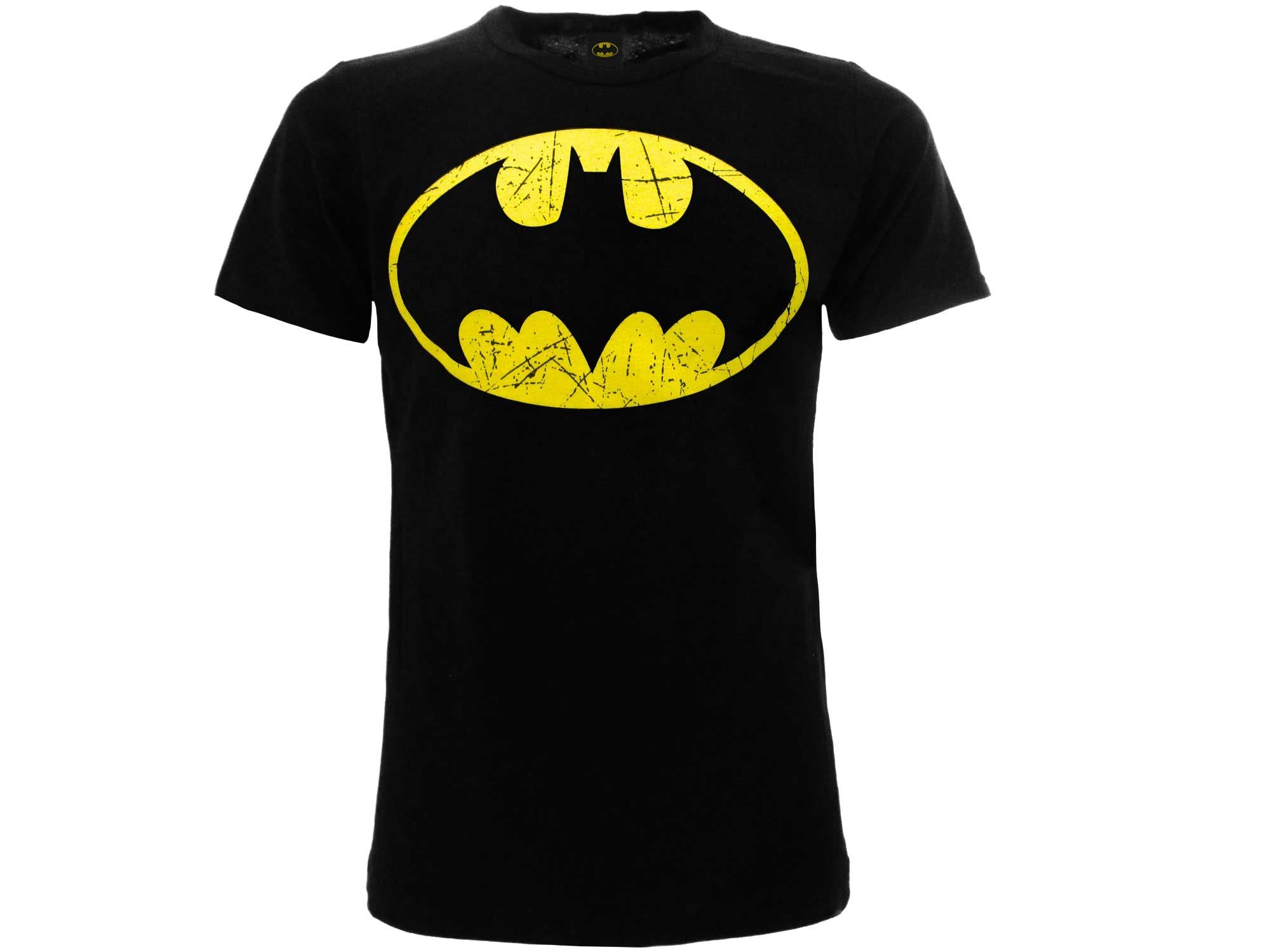 BATMAN LOGO VINTAGE - T-Shirt L nera - Disponibile in 2/3 giorni lavorativi GED