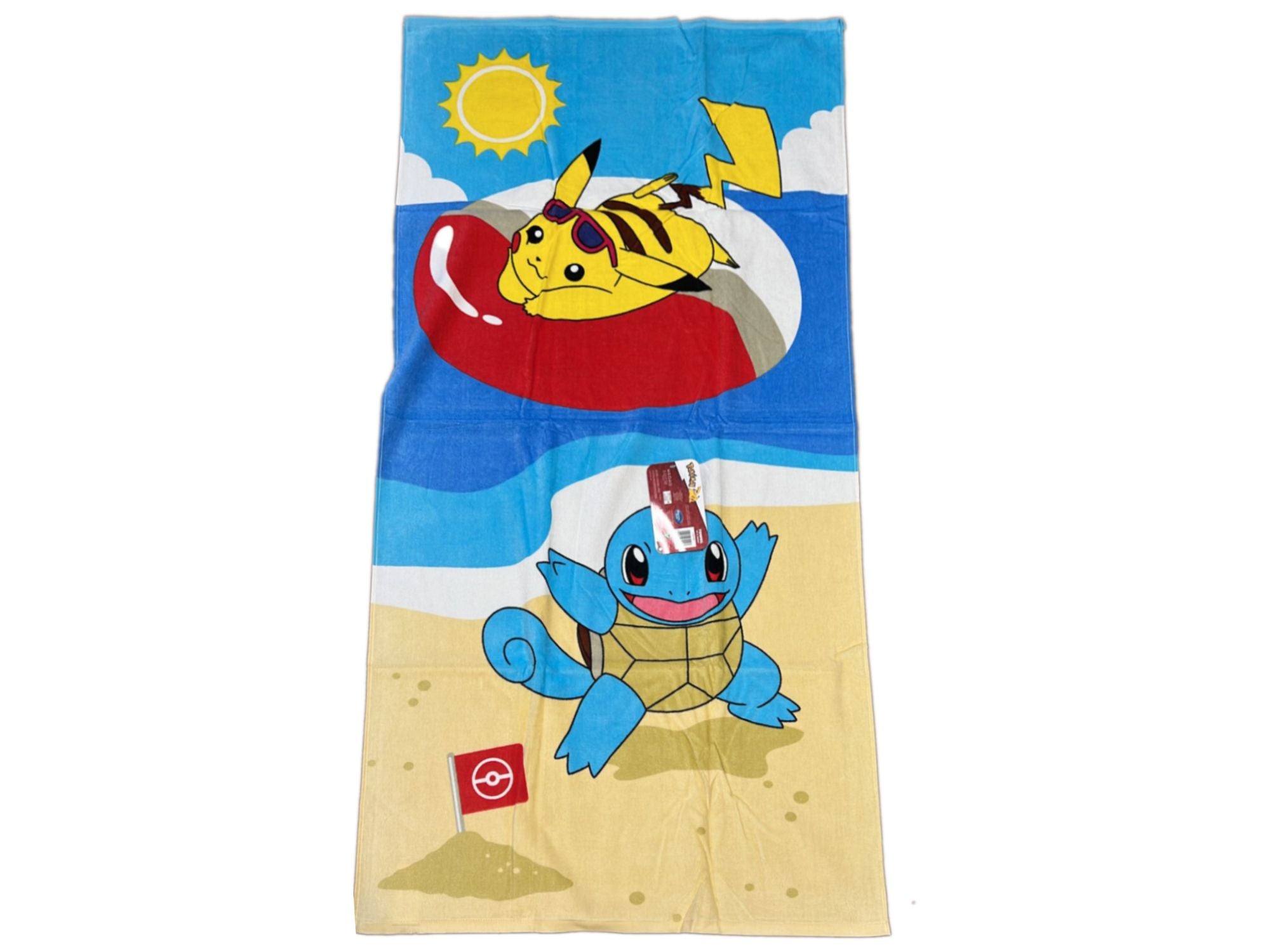 POKEMON - Telo mare "Pikachu & Squirtle" (70 x 140cm) - Disponibile in 2/3 giorni lavorativi