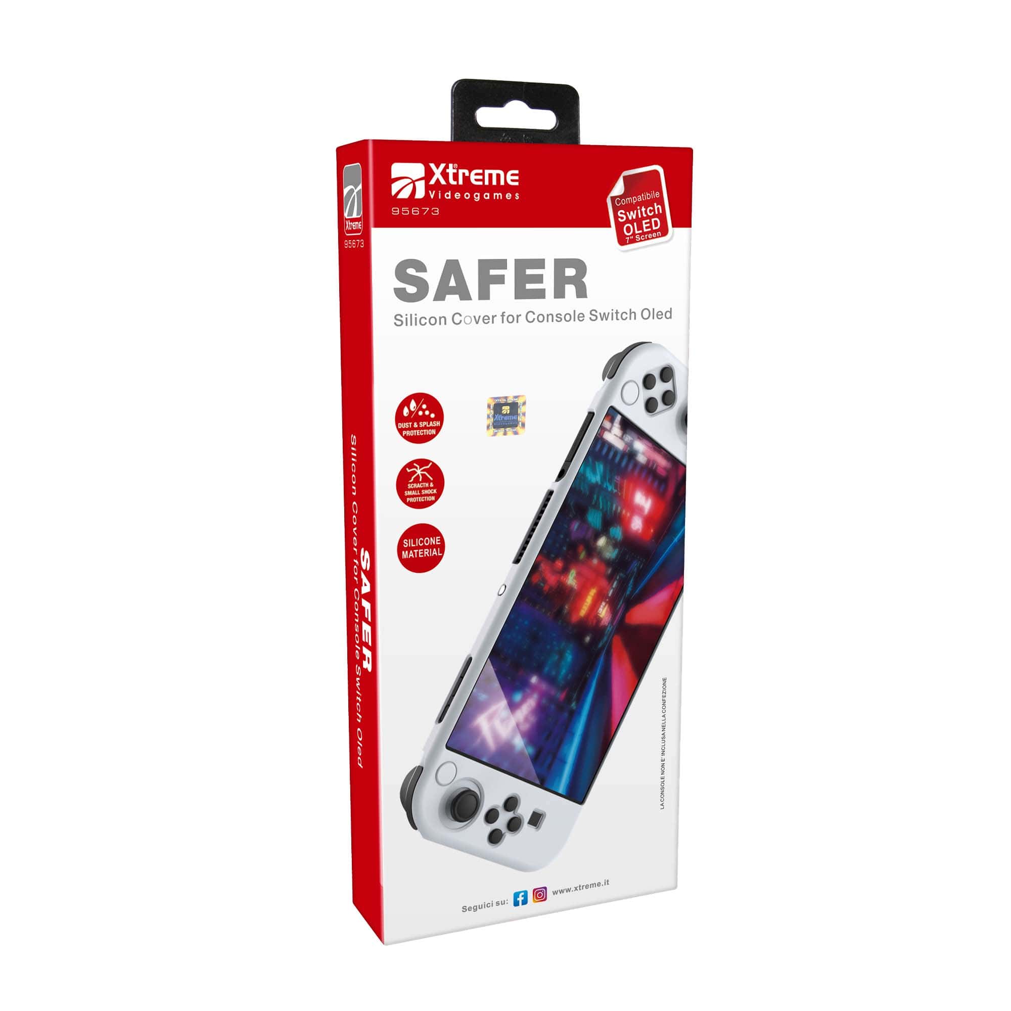 Switch XTREME Nintendo Switch Oled Safer Silicon Cover Accessori - Disponibile in 2/3 giorni lavorativi Xtreme