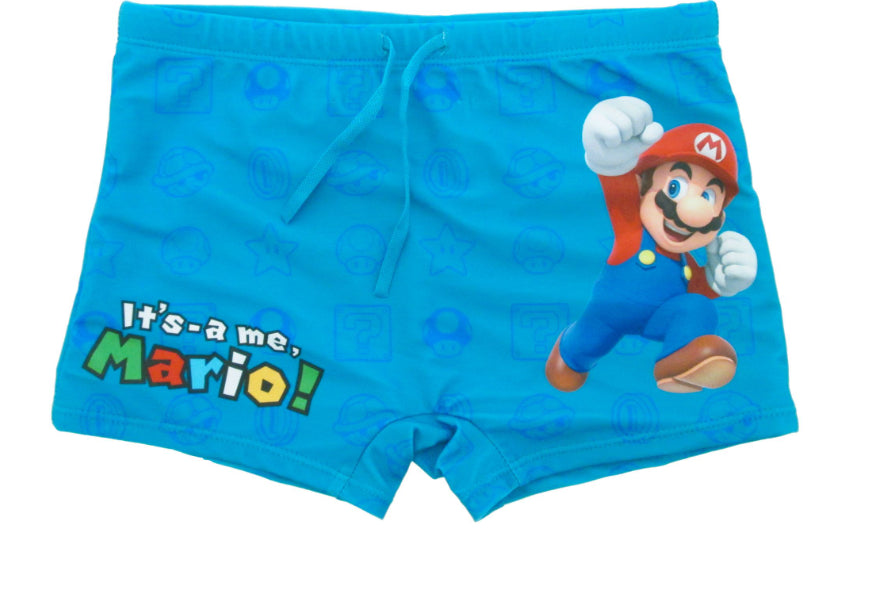 NINTENDO SUPER MARIO : IT'S ME MARIO - COSTUME DA BAGNO BOXER 4 ANNI (104cm) - Disponibile in 2/3 giorni lavorativi GED