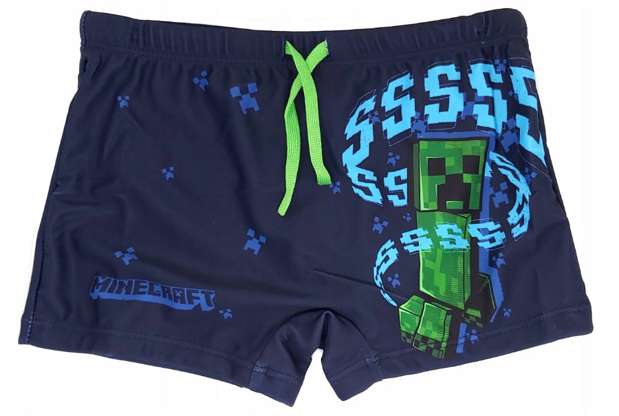 MINECRAFT : CREEPER SSSS - COSTUME DA BAGNO BOXER 8 ANNI (128cm) - Disponibile in 2/3 giorni lavorativi GED