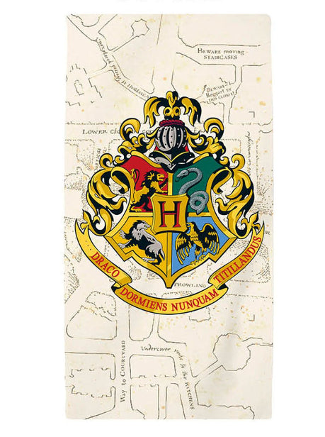 HARRY POTTER - Telo mare "Hogwarts Crest" (70 x 140cm) - Disponibile in 2/3 giorni lavorativi