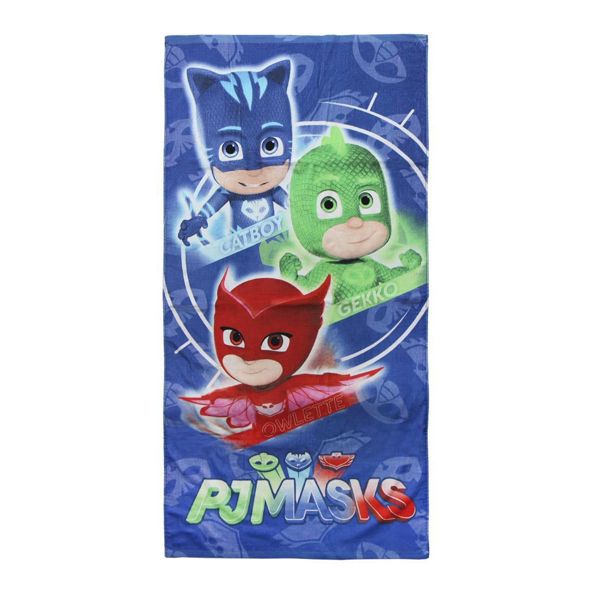 PJ MASKS : Telo mare " Team Pj " (70x140cm) - Disponibile in 2/3 giorni lavorativi