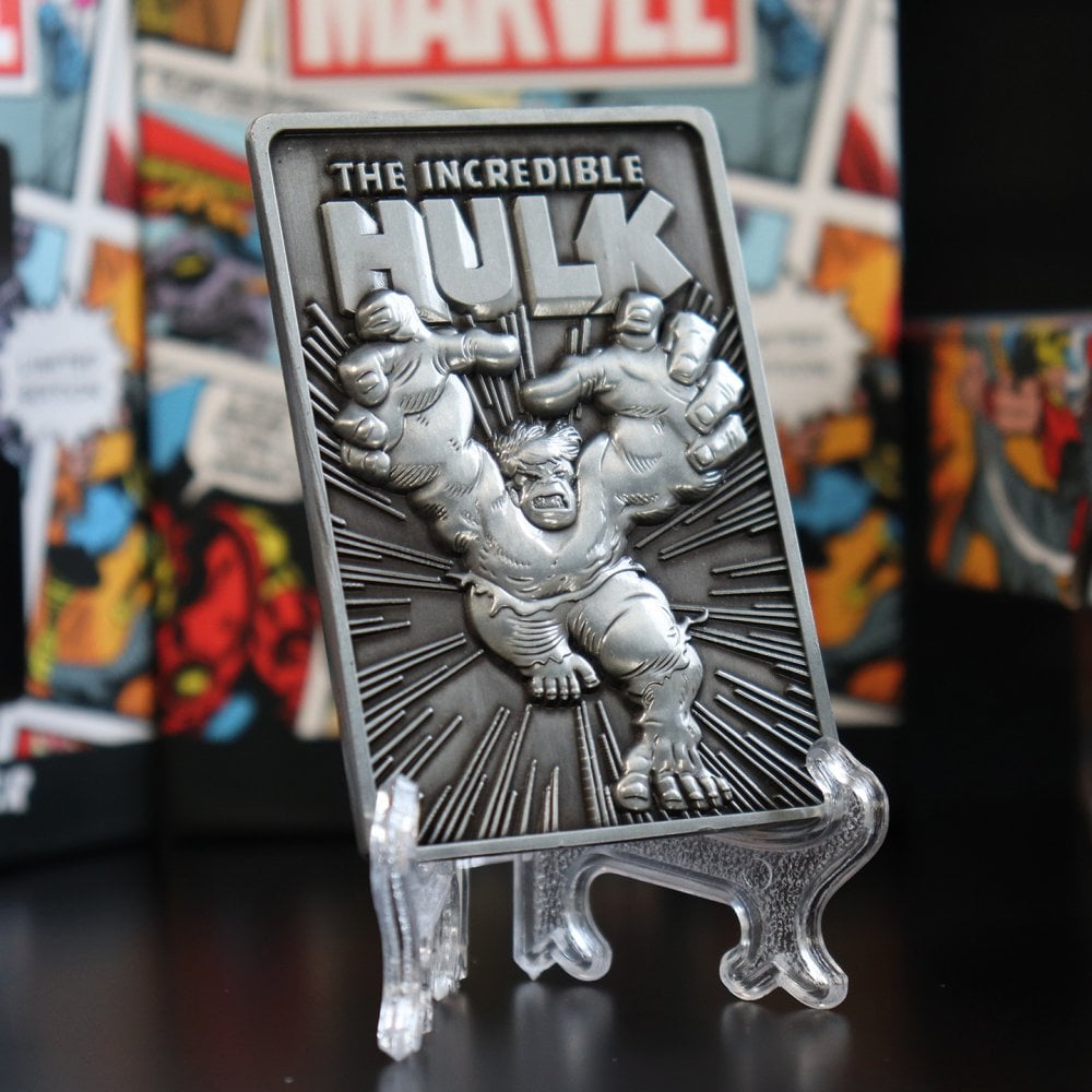 Marvel Comics : Hulk- Lingotto da collezione con stampa in rilievo Limited Edition (7.5x5cm) - Disponibile in 2/3 giorni lavorativi GED