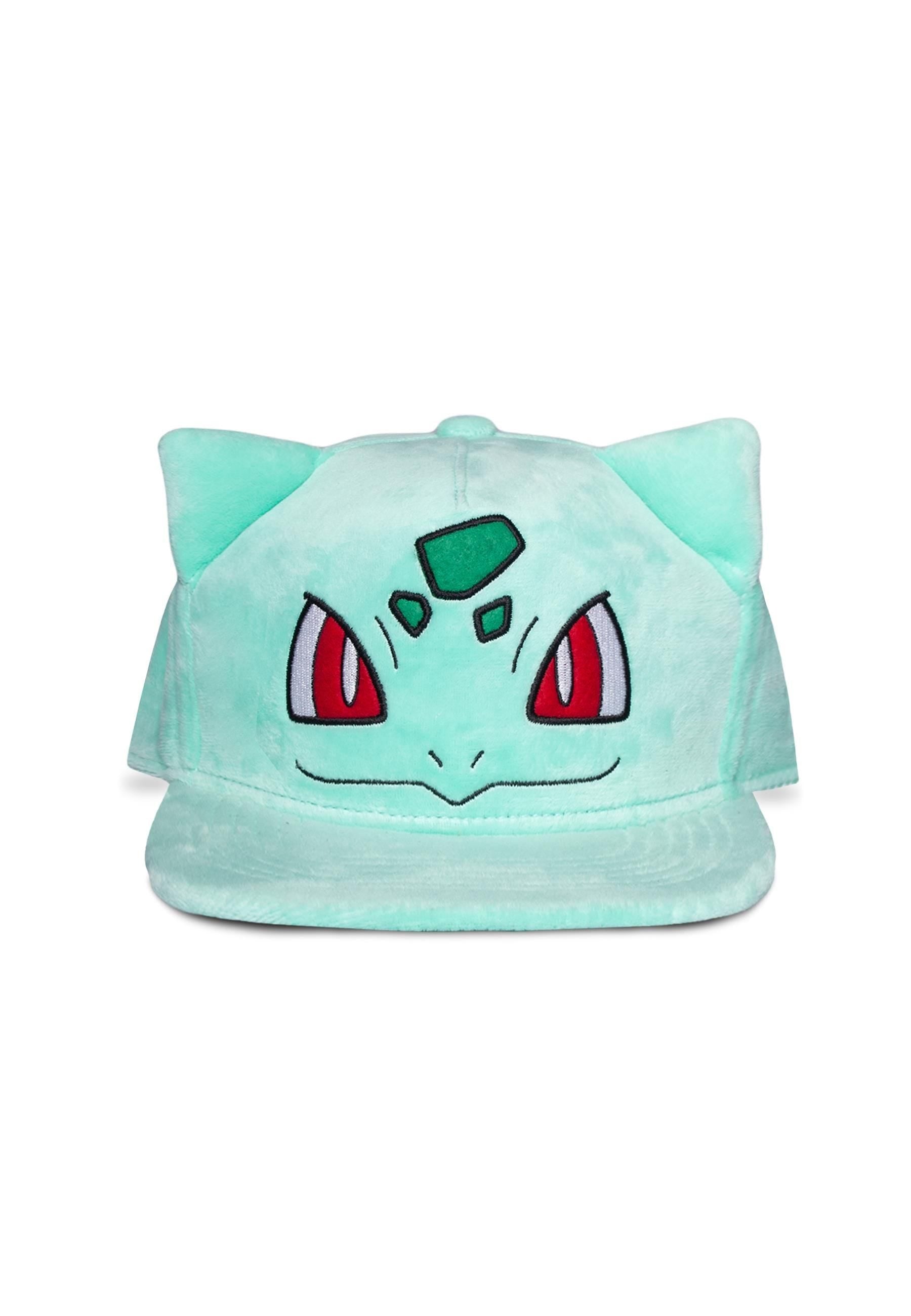 DIFUZED POKEMON : CAPPELLO BULBASAUR IN PELUCHE CON ORECCHIE - Disponibile in 2/3 giorni lavorativi