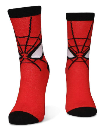 DIFUZED MARVEL SPIDER MAN : Calzini maschera unisex (39/42) - Disponibile in 2/3 giorni lavorativi Difuzed