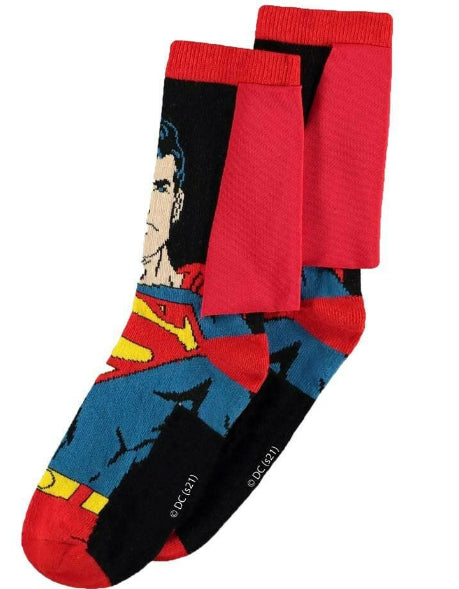 DIFUZED DC COMICS SUPERMAN : Calzini unisex (39/42) - Disponibile in 2/3 giorni lavorativi Difuzed