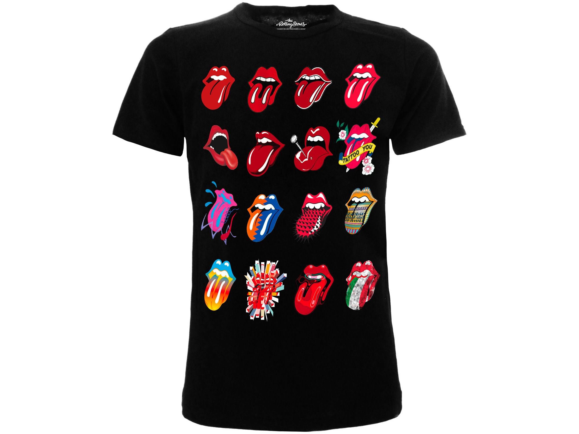 THE ROLLING STONES : TONGUES T-shirt S nera - Disponibile in 2/3 giorni lavorativi