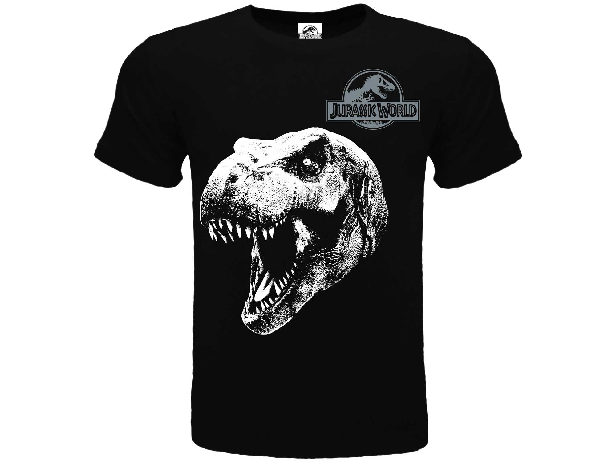 JURASSIC WORLD : T-REX T-shirt 9/11 anni nera - Disponibile in 2/3 giorni lavorativi GED