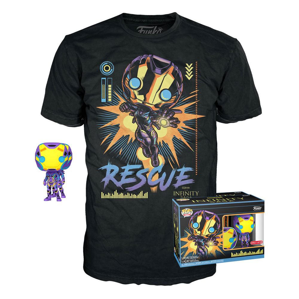 Funko Pop! FUNKO POP Funko & Tee: Marvel Blacklight - Rescue T-shirt (M) - Disponibile in 2/3 giorni lavorativi