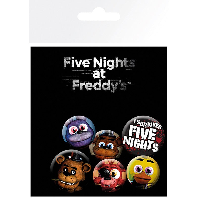 ABYSTYLE FIVE NIGHT AT FREDDYS  Set 6 spille: Personaggi - Disponibile in 2/3 giorni lavorativi Abystyle