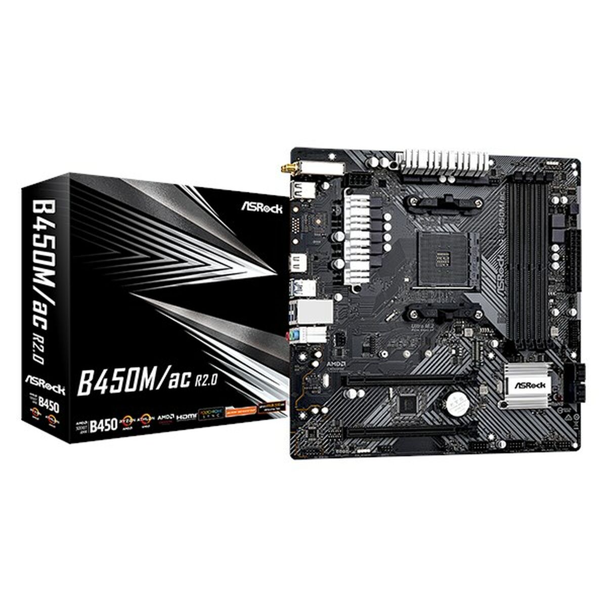 Scheda Madre ASRock B450M/AC R2.0 AMD B450 AMD AM4 - Disponibile in 3-4 giorni lavorativi