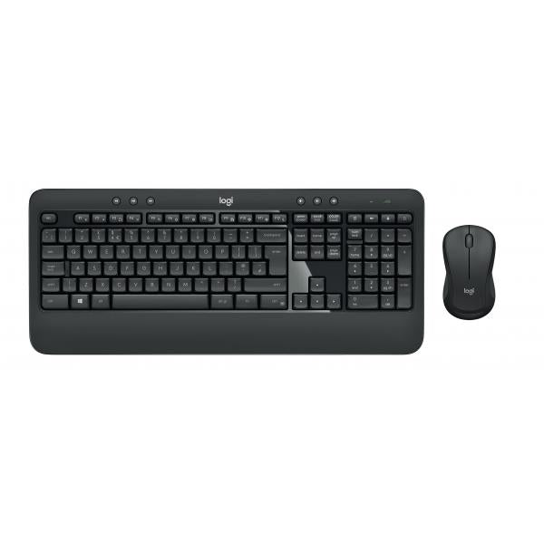 Tastiera e Mouse Wireless Logitech 920-008680 Nero Nero/Bianco Spagnolo Qwerty in Spagnolo QWERTY - Disponibile in 3-4 giorni lavorativi