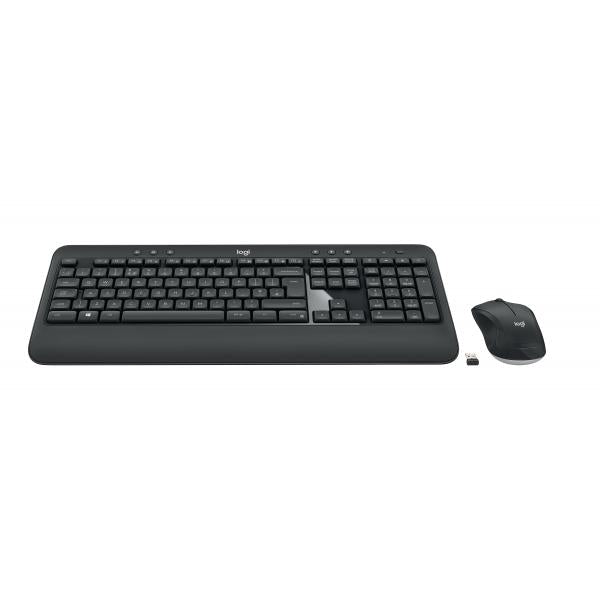 Tastiera e Mouse Wireless Logitech 920-008680 Nero Nero/Bianco Spagnolo Qwerty in Spagnolo QWERTY - Disponibile in 3-4 giorni lavorativi