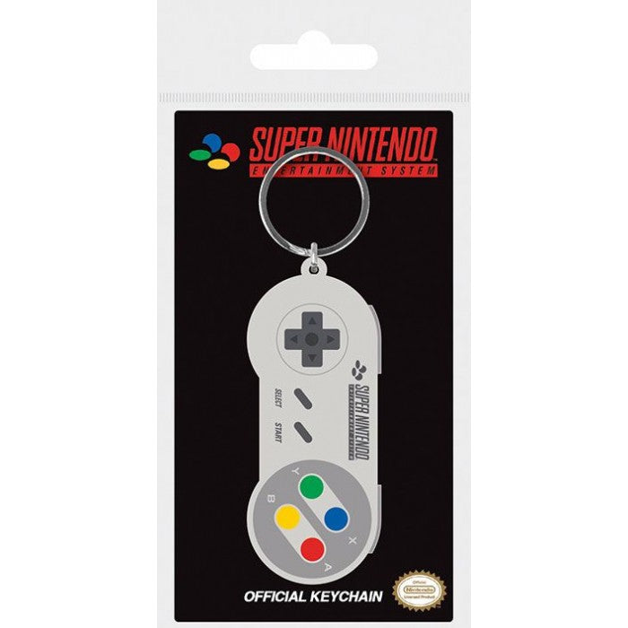 Portachiavi PYRAMID NINTENDO - PORTACHIAVI IN GOMMA: SNES CONTROLLER - Disponibile in 2/3 giorni lavorativi