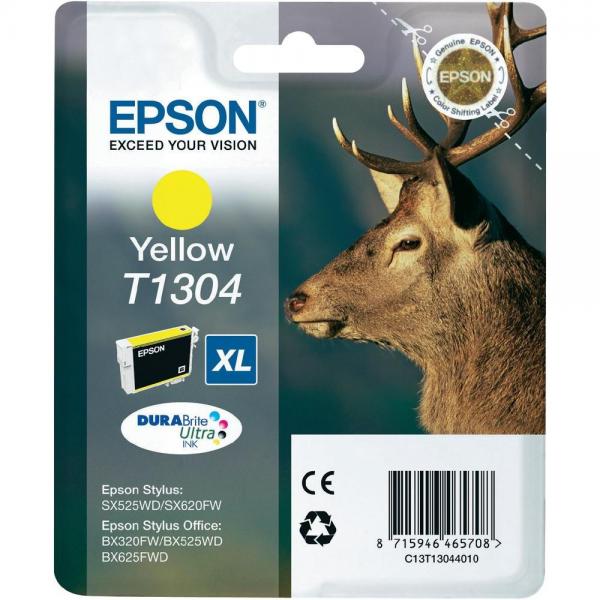 EPSON T1304 XL CARTUCCIA INKJET GIALLO - Disponibile in 3-4 giorni lavorativi Epson