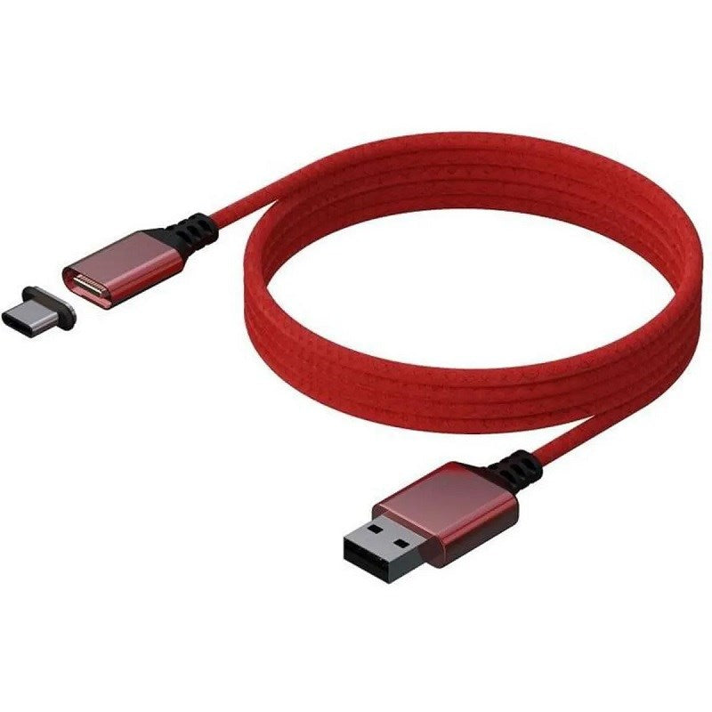 Xbox Series KONIX CAVO MAGNETICO RICARICA USB-C 3 METRI ROSSO Accessori - Disponibile in 2/3 giorni lavorativi