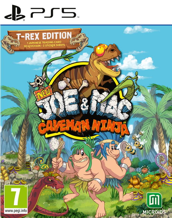 PS5 New Joe & Mac - Caveman Ninja - T-Rex Edition - Disponibile in 2/3 giorni lavorativi