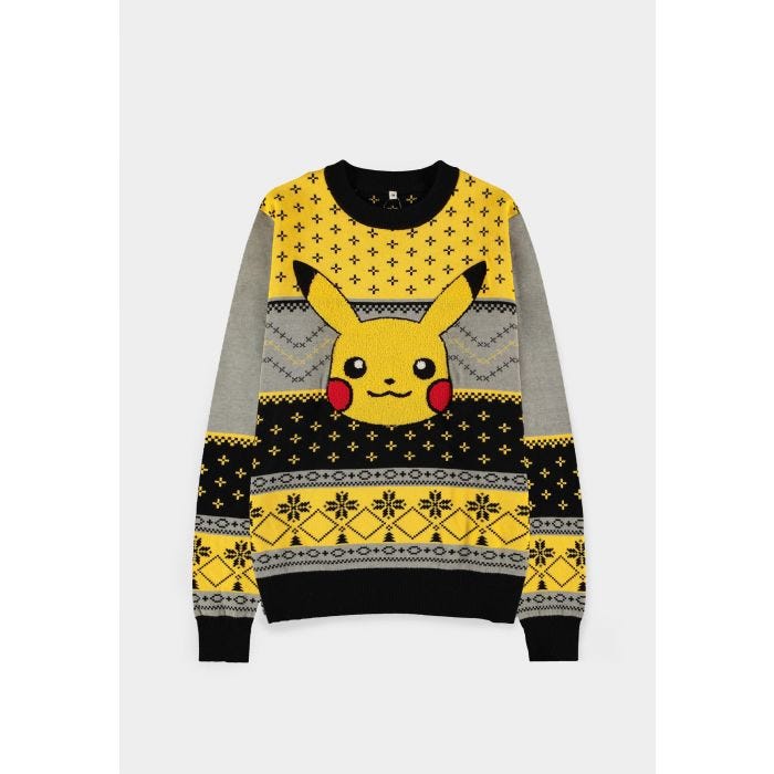 DIFUZED POKEMON - MAGLIONE PIKACHU JUMPER (M) - Disponibile in 2/3 giorni lavorativi Difuzed