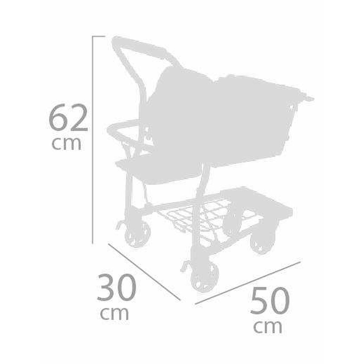 Carrello Decuevas Koala 30 x 50 x 62 cm - Disponibile in 3-4 giorni lavorativi