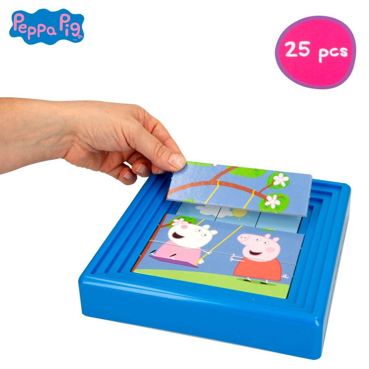 Puzzle per Bambini Peppa Pig 25 Pezzi 19 x 4 x 19 cm (6 Unità) - Disponibile in 3-4 giorni lavorativi