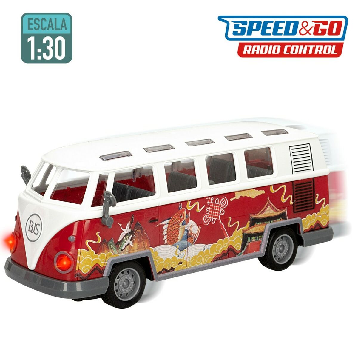 Macchinina Radiocomandata Speed & Go 1:30 23 x 9,5 x 9,5 cm Autobus 4 Unità - Disponibile in 3-4 giorni lavorativi