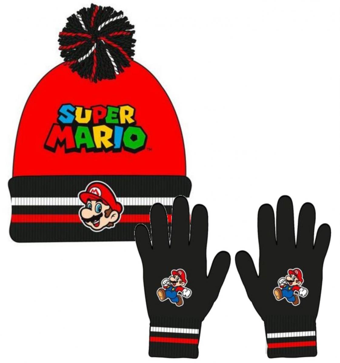 SUPER MARIO SET BERRETTO + GUANTI 6-8 ANNI - Disponibile in 2/3 giorni lavorativi