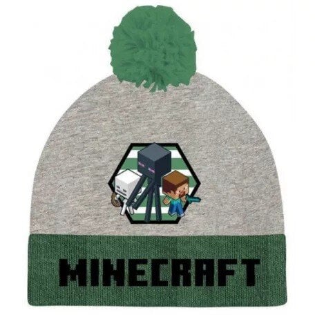 MINECRAFT BERRETTO GRIGIO/VERDE 6-8 anni - Disponibile in 2/3 giorni lavorativi GED