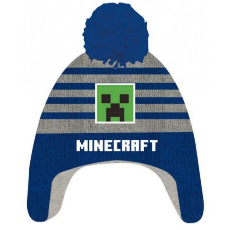 MINECRAFT BERRETTO GRIGIO/BLU 4-5 ANNI - Disponibile in 2/3 giorni lavorativi