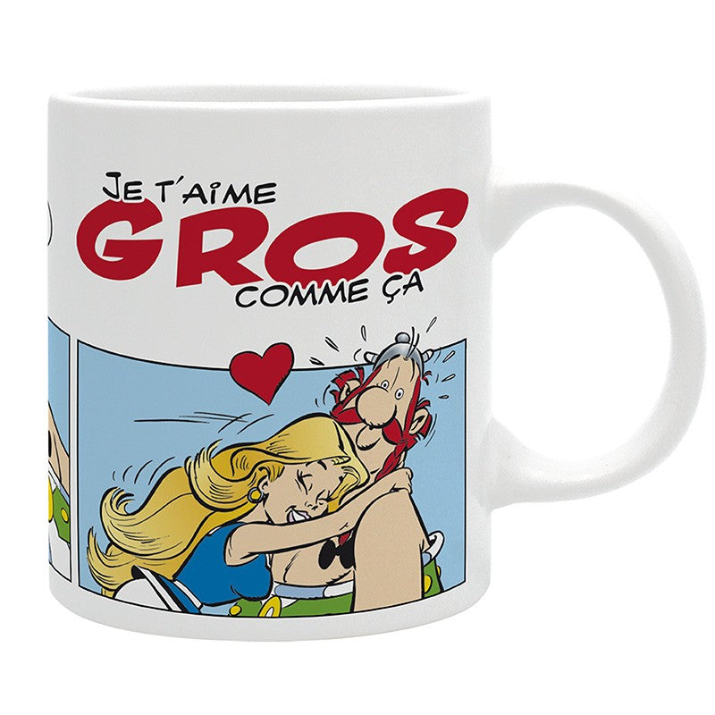 ABYSTYLE ASTERIX - Tazza 320 ml: "JE T'AIME GROS COMME A" - Disponibile in 2/3 giorni lavorativi Abystyle