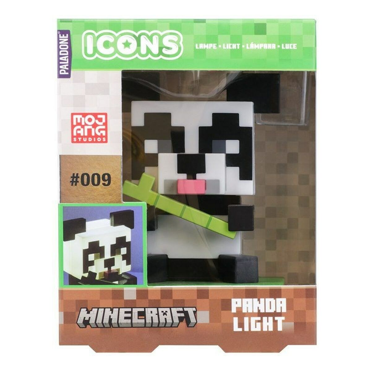 Personaggi d'Azione Paladone Minecraft Panda Icon Light - Disponibile in 3-4 giorni lavorativi